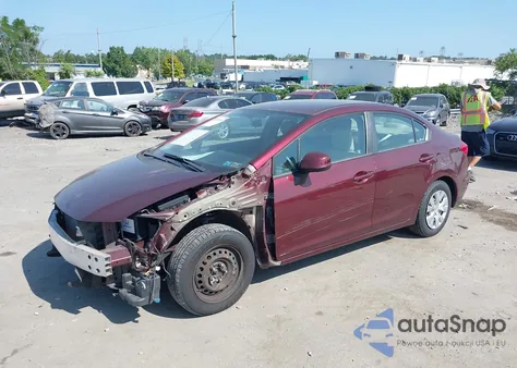 2012 Honda Civic Lx from USA, damaged, VIN 19XFB2F57CE390383